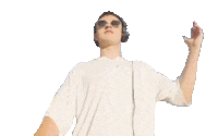 itsjohnsummit dancing animated dj sunglasses Sticker