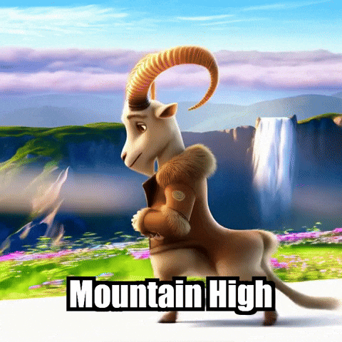 Mountain High GIF by Radiantelope