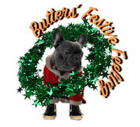christmas dogs Sticker by Garment Quarter