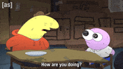 Sitting How Are You GIF by Adult Swim