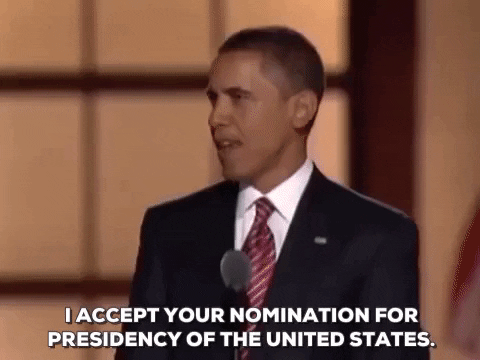 barack obama nomination GIF by Obama