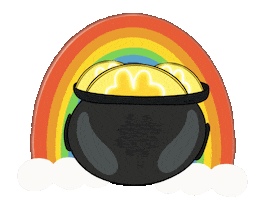 St Patricks Day Rainbow Sticker