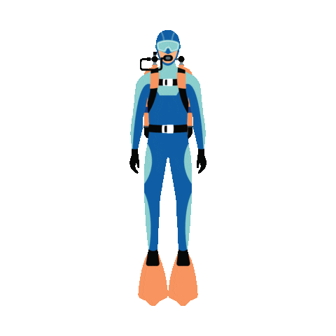 islandmedia sea diving diver snorkling Sticker