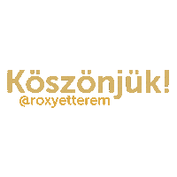 Pizza Thank You Sticker by Roxy Étterem Siófok