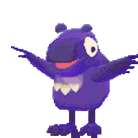 Bird Crow Sticker by Kitten Cup Studio