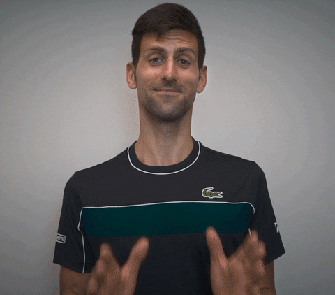 Happy Novak Djokovic GIF by Miami Open