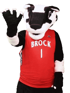 mascot hello Sticker by Brock University