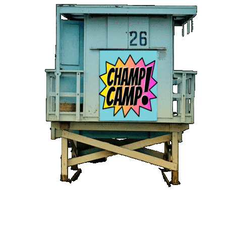 Los Angeles Lifeguard Sticker by Champ Camp