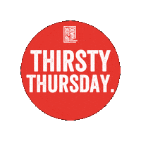 Thirsty Thursday Sticker by Stefan Marquard