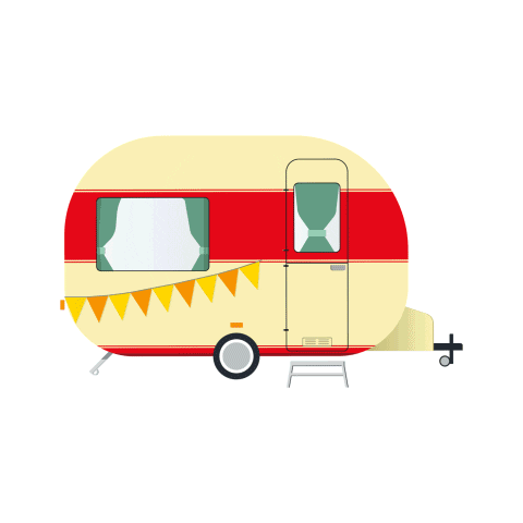 Obelink shopping camping caravan campen Sticker
