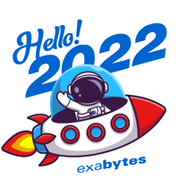 Exabytes-Hello-2022 Sticker by exabytes