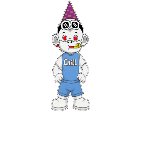 Laid Back Chill Sticker by Zhot