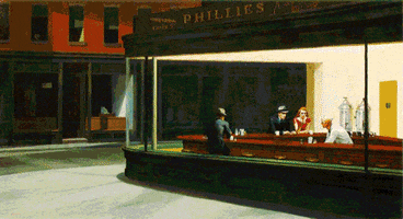 hopper nighthawks GIF by Tobias Rothe