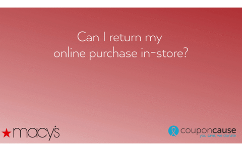faq macy's GIF by Coupon Cause