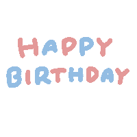 Happy Birthday Pink Sticker