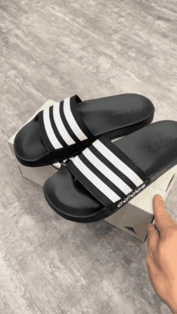 Adidas Adilette + Ray-Ban - GIF