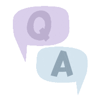 Q And A Question Sticker by relovelabel.com