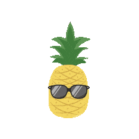 Pineapple Sticker by Travelinsightpedia
