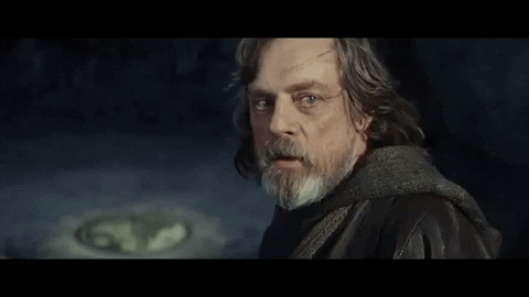 SayGoodnightKevin giphygifmaker star wars luke skywalker the last jedi GIF