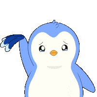 Sad Wave Sticker by Pudgy Penguins