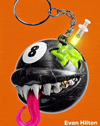 8 Ball Halloween GIF by Evan Hilton