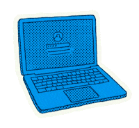 Conjuve laptop juventud tecnología conjuve Sticker