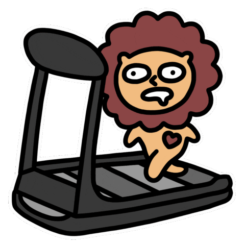 jaehaworld giphyupload health exercise lion Sticker