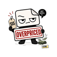 ztikix money expensive not worth it ztikix Sticker