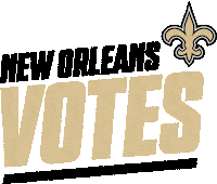 Voting New Orleans Saints Sticker by NFL