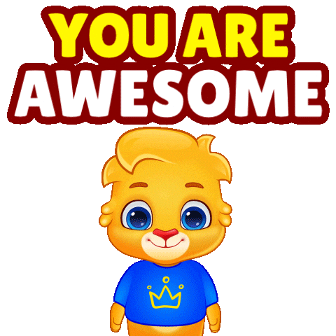 Awesome You Are The Best Sticker by Lucas and Friends by RV AppStudios