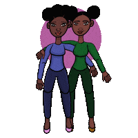 Best Friend Dancing Sticker by JellaCreative