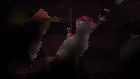 Akku84 giphyupload pixelart physics noita GIF