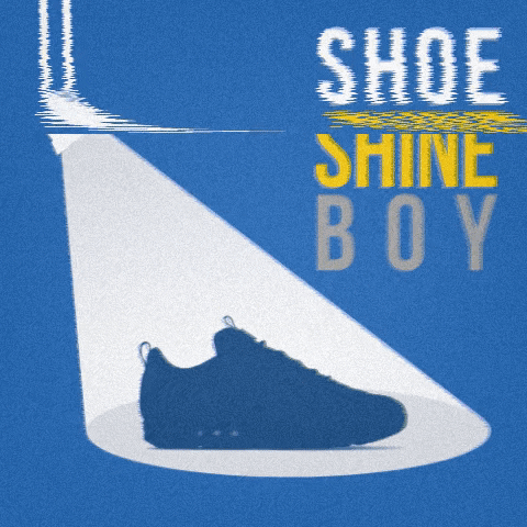ShoeShineBoy giphygifmaker glitch fresh sneakers GIF