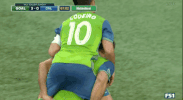 goal hug GIF by Seattle Sounders