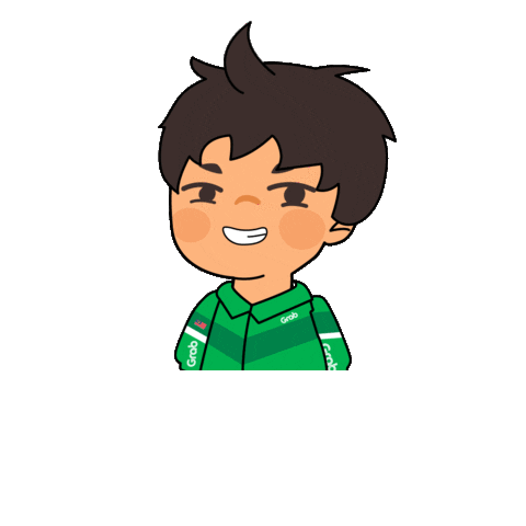 Happy Sticker by GrabFoodMY
