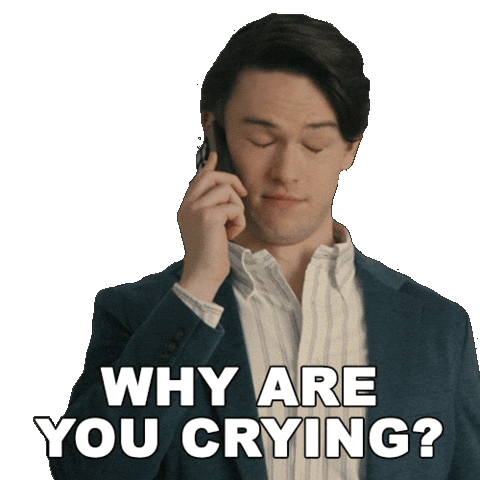 Why Are You Crying Tv Show Sticker by HULU