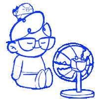 Summer Fan Sticker
