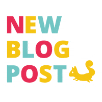 Rainbow Post Sticker by Little Nutkins