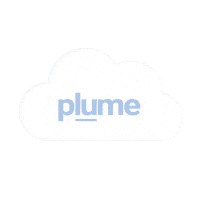 Cloud Plume Sticker by plumecare