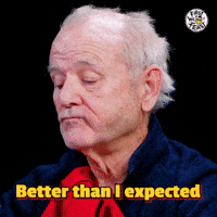 Surprised Bill Murray GIF by First We Feast