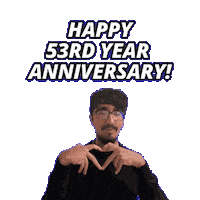 53 Year Anniversary Sticker