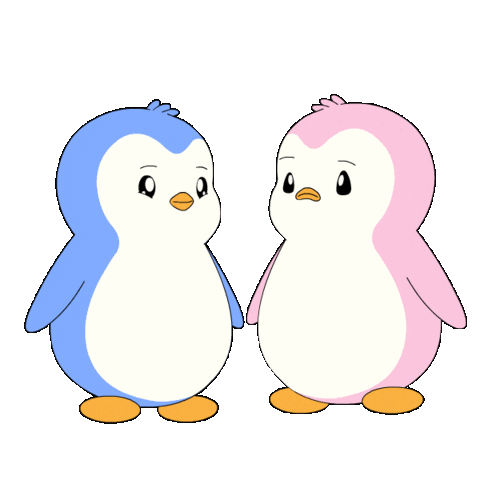 Fight Love Sticker by Pudgy Penguins