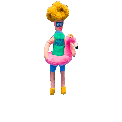 thefurryfolks giphygifmaker the furryfolks flamingo hooman Sticker