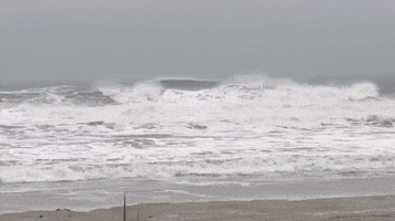 Storm Brings Rough Seas to Coastal New Jersey