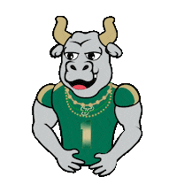 Usf Rocky D Bull Sticker by University of South Florida