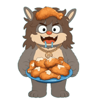 Hungry Fast Food Sticker