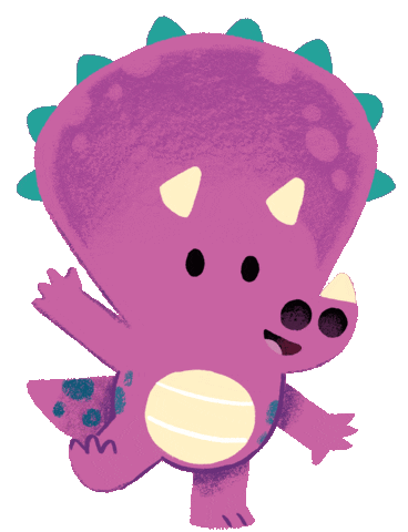 Happy Dinosaur Sticker