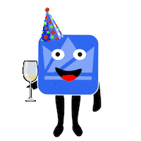 Party Wine Sticker by WazirX