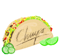 Chuys hungry yum cheese tacos Sticker