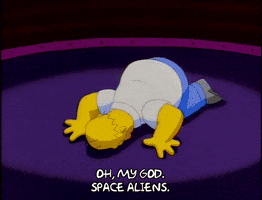 homer simpson aliens GIF